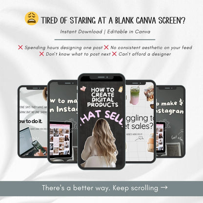 400+ Faceless Instagram Carousel Templates