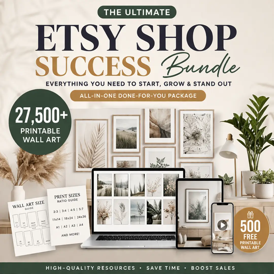 27,500+ Printable Wall Art Designs + 12 Creation Tools & MRR Certificate & Free Bonus