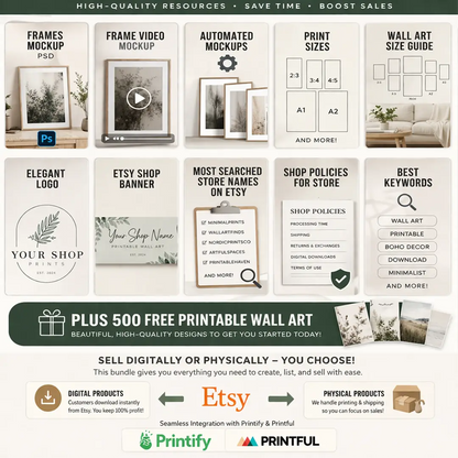 27,500+ Printable Wall Art Designs + 12 Creation Tools & MRR Certificate & Free Bonus