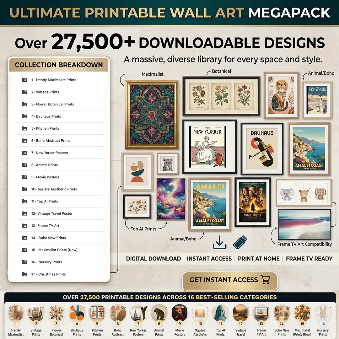 Complete Etsy Wall Art Business System: Masterclass Course & 12 Creation Tools & MRR Certificate