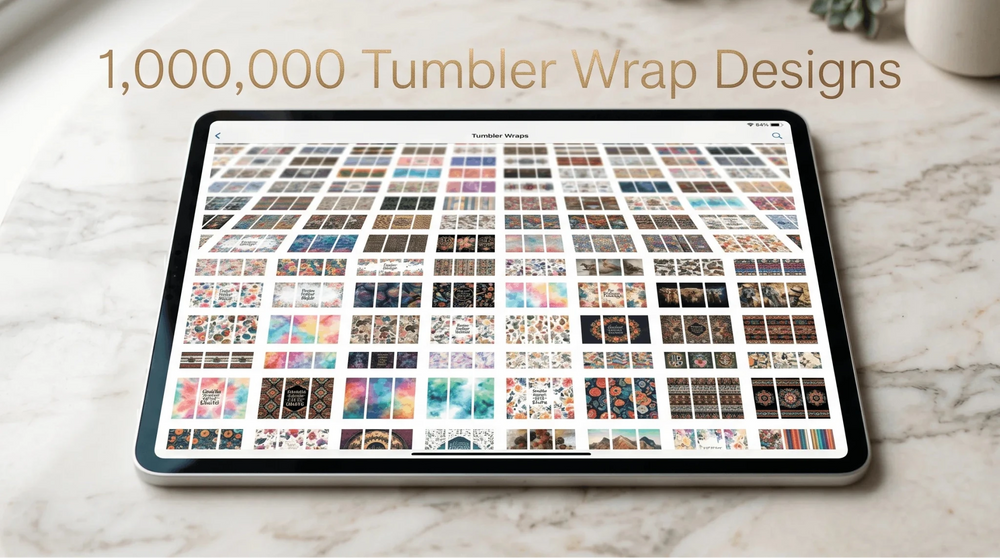 Tumbler wrap design collection preview